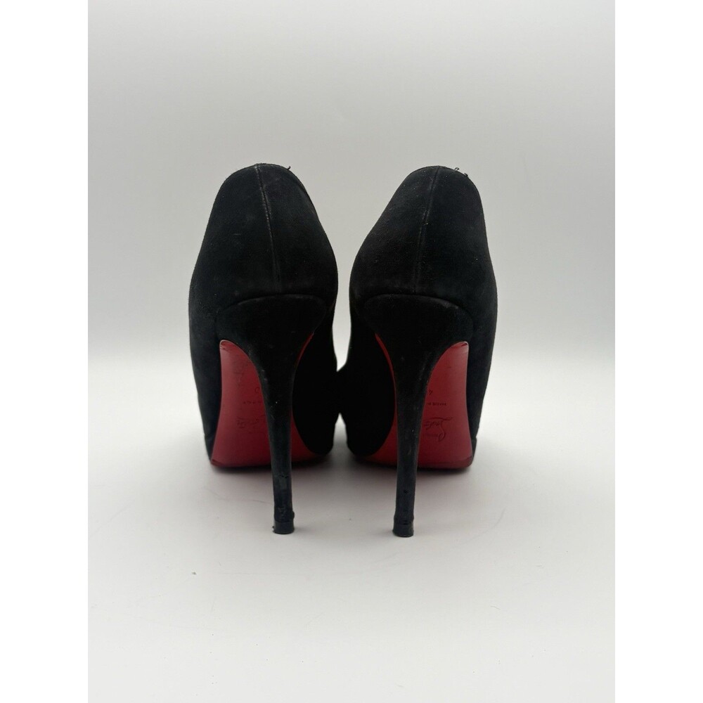 Christian Louboutin Black Suede New Simple Pump Platform Heels Size EU 40 - Picture 8 of 11